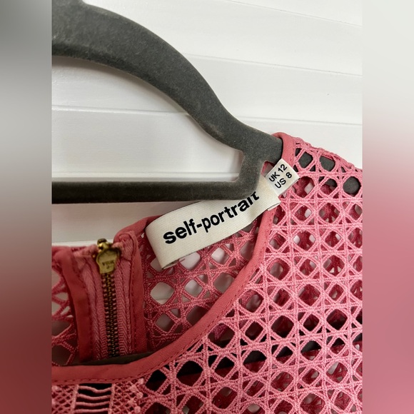 Pink Sleeveless Eyelet Dress - Picture 4 of 6